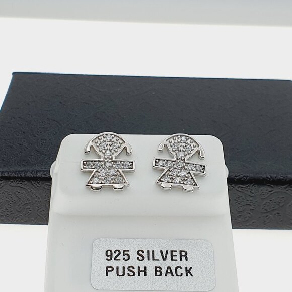 925 sterling silver luxury CZ earrings for women/girls, Best for RJUS2140 - Picture 10 of 11